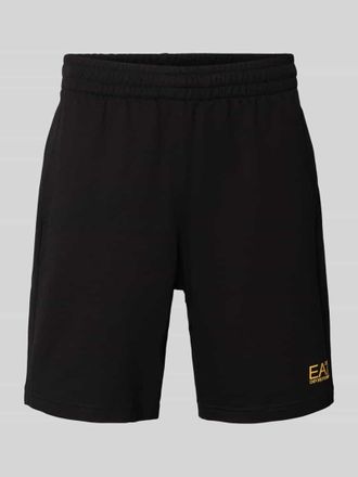 Emporio Armani Shorts mit elastischem Bund und Logo in Black, Gr&ouml;&szlig;e XXXL