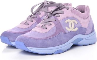 Chanel Lilac CC Trainers Size 38.5