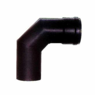 Ala Codo De Acero De 90&deg; Negro De 8 Mm Con Aleta De 2 Mm