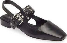 Rag & Bone Astra Mary Jane Slingback Flat in Blk at Nordstrom Rack, Size 7.5Us / 37.5Eu