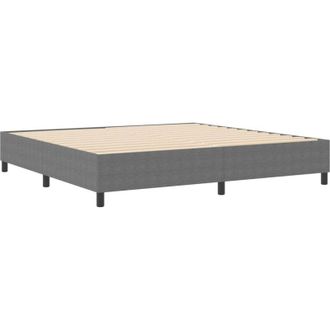 vidaXL Cama Tipo Box Spring Gris Claro 200 X 200 Cm Telas De Pana Vidaxl