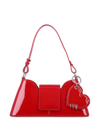 Justine Clenquet heart-shaped detail shoulder bag - women - Leather - One Size - Red