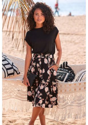 Lascana Womens 2-In-1 Look Dress