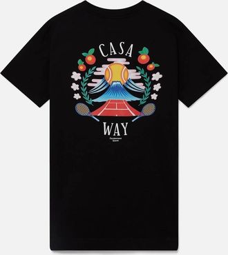 Casablanca Mens Casablanca Casa Way Montain T-Shirt Black - Size: 36