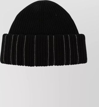 Fabiana Filippi striped ribbed knit beanie cuff