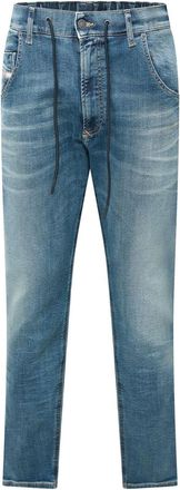 Diesel Krooley-E-NE taps toelopende herenjeans (Blauwe Denim)