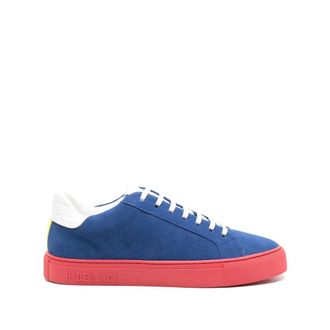 Hide&Jack Sneakers, male, Blue, Size: 12 US Oil Suede Sneakers