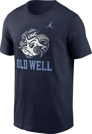 Nike Jordan Mens North Carolina Primetime Logo Mantra Jordan College T-Shirt in Blue | N19941SNCN-BX7