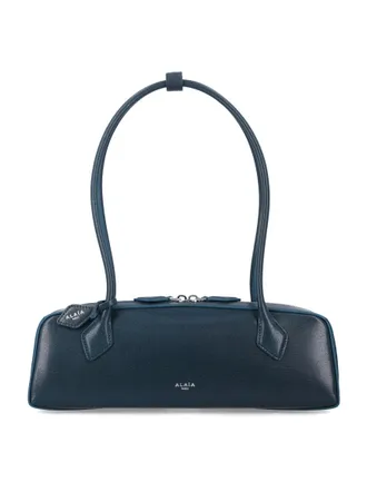 Alaia Blue Le Teckel Medium Shoulder Bag
