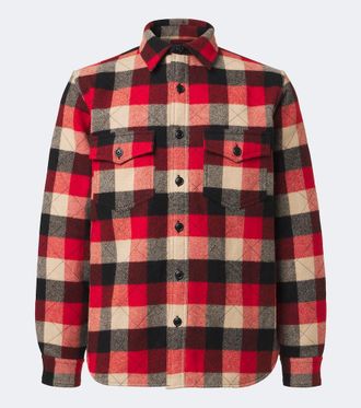 Ralph Lauren Giacca camicia imbottita in twill di lana