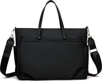 Generic Women Lightweight Business Shoulder Bag Waterproof Laptop Bag Briefcase (Black)