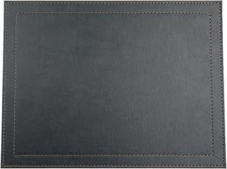 Frieling Davanti by Classic Luxe Placemats Set of 6, Rectangular 16.5 x 12.5 Inch Indoor Outdoor Table Placemats in Black Onyx at Nordstrom