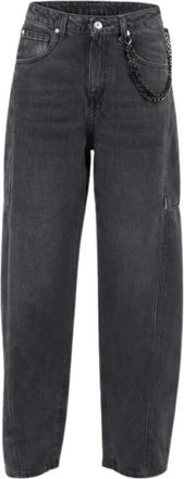 Ermanno Scervino Wijde broek - Dames - Loose Fit Jeans - Zwart - S - Jeans
