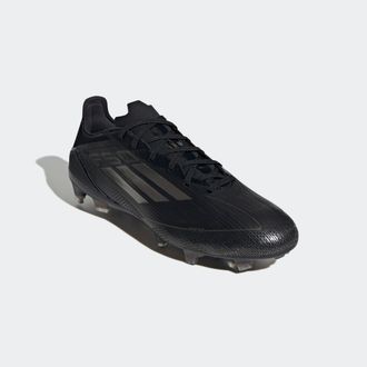 adidas Fussballschuh ADIDAS PERFORMANCE F50 PRO FG, Gr. 39, schwarz (core schwarz, iron metallic, gold metallic), Synthetik, Textil, Schuhe Fussballschuh, f&uuml;