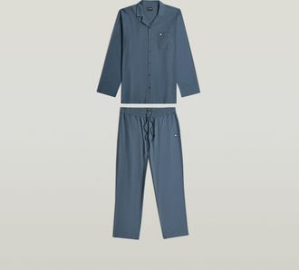 G-Star Tee en Broek Pyjama Set - Donkerblauw - Heren