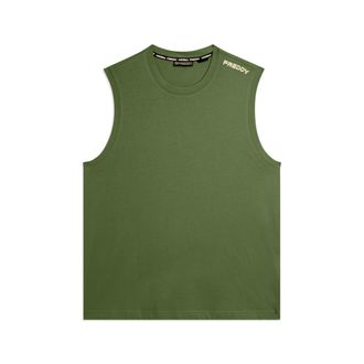 Freddy T-shirt senza maniche in jersey di cotone
