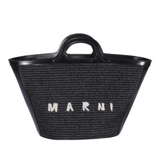 Marni Tote Bags, female, Black, Size: ONE SIZE Tropicalia Tote
