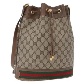 Gucci Bolso de hombro vintage de lona Pre-owned - Pre-owned - Mujer - Beige - ONE SIZE