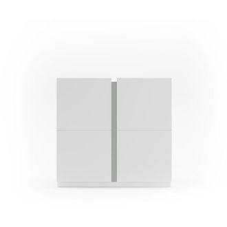 HERDASA Zapatero 516 De La Colecci&oacute;n New York, En Blanco Y Detalle Verde