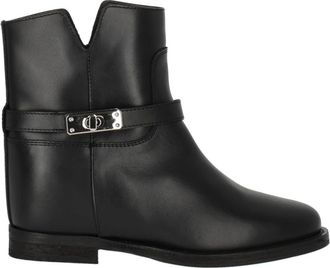 Via Roma 15 Schoenen, Dames, Zwart, 39 EU, Leer, Tronc Spacco Enkellaars