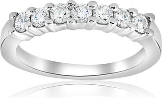 Pompeii3 1/2ct Diamond Wedding Ring 14K White Gold Size Selectable