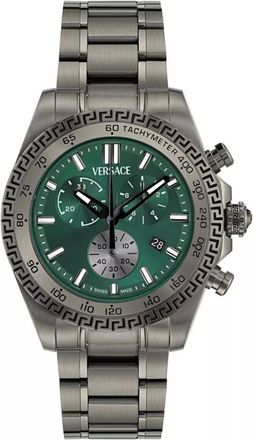 Versace Chronograaf Horloge - Heren - Horloges - Groen - ONE Size - Accessoires