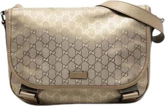 Gucci Pre-owned Cross Body Bags, female, Yellow, Size: ONE SIZE Pre-owned Vintage Crossbody Bag