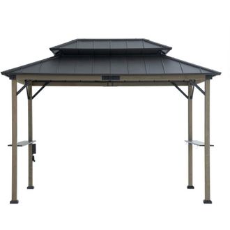 Sunjoy Direct Gazebo in legno cedro Zupo - 360cm x 240cm, marrone