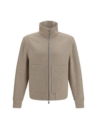 Brunello Cucinelli Mens Double-Face Cashmere Jacket Sabbia-Camel Kashmir-Capra Hircus Sabbia/camel Kashmir/capra