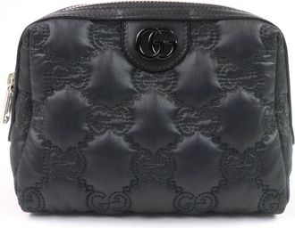 Gucci Black Purple Nylon Pouch (Pre-Owned)