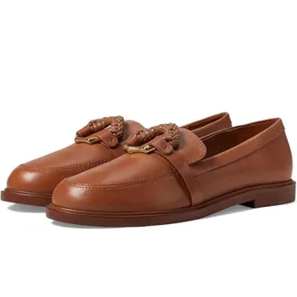 Schutz Womens Schutz Rhino S2167800090002 Flat Brown Leather Slip-On Shoes HTAT546