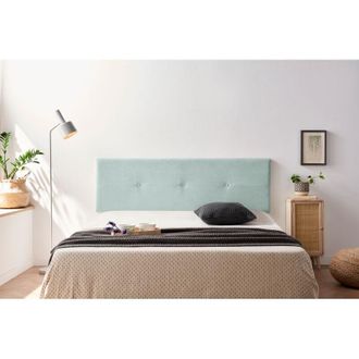 Moonia Moonia - Cabecero Tapizado Napoli Acualine 90x50x5 Cm - Verde Agua