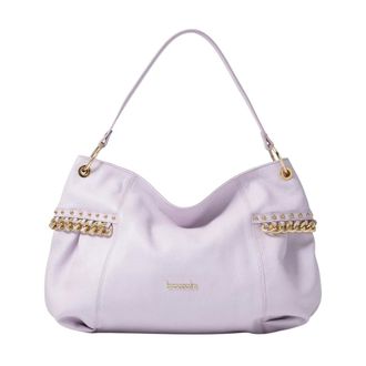 Braccialini Schoudertas - Dames - Tassen - Paars - Maat: ONE Size Leer