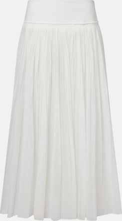 R&oacute;he R&oacute;he Gonna lunga in mussola di cotone pliss&eacute;