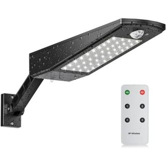OEM Luz Solar Exterior De 48 Led Y 3000 Lm, Foco Solar Exterior Impermeable Ip65, Con Soporte Ajustable Y Control Remoto, Luz Solar Exterior Con Sensor De