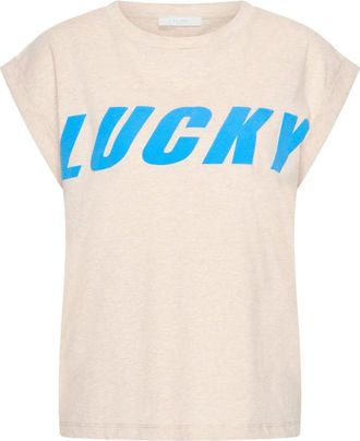 By-Bar Amsterdam Dames, Tops, Beige, Maat: XS Katoen