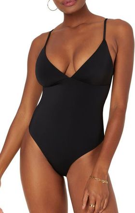 Andie Swim The Lanikai One-Piece Swimsuit in Black at Nordstrom, Size X-Large