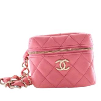 Chanel Pre-owned Vanity Bag - Dames - Pre-owned - Roze - Maat: ONE Size Leer