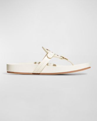 Tory Burch Miller Cloud Leather Thong Sandals