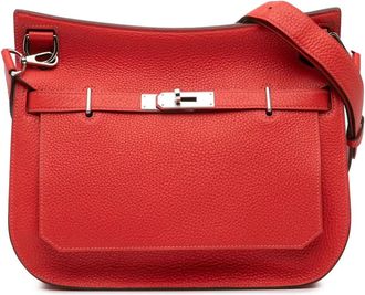 Herm&egrave;s Borsa a tracolla Jypsiere 28 in pelle Clemence 2016 - Rosso