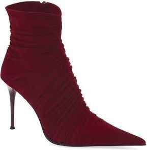 Jeffrey Campbell Lets Go Pointed Toe Bootie in Wine Suede at Nordstrom Rack, Size 5.5