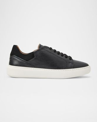 Bruno Magli Mens Salvatore Low-Top Leather Sneakers