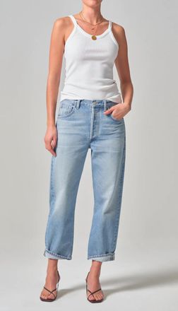Citizens Of Humanity Dahlia Bow Leg Baby Roll Jeans In Ribbon