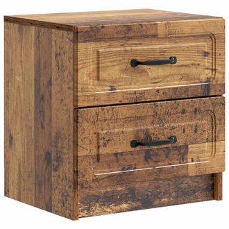 vidaXL Armario De Noche Madera Envejecida 43 X 34,5 X 44,5 Cm Vidaxl