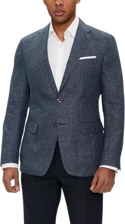 HUGO BOSS H-Hutson-233 Jas - Heren - Blazers - Blauw - XL - Katoen - Jassen