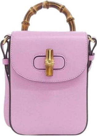 Gucci Pre-owned Mini Bags, female, Pink, Size: ONE SIZE Pre-owned Vintage Mini Shoulder Bag