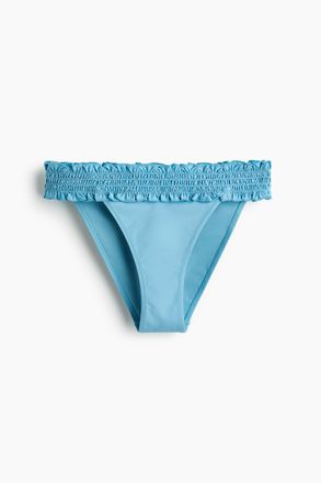 H&M Gesmokte Bikinihose Brazilian - Turquoise
