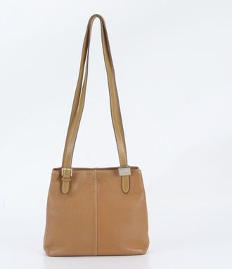 Burberry Camel Leather Handbag Shoulder Bag Tote Bag (Pre-Owned)