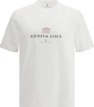 Brunello Cucinelli White Cotton Mens T-Shirt