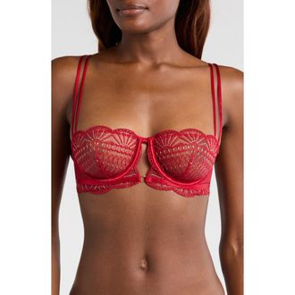 Etam Rosace Underwire Balconette Bra in Red at Nordstrom Rack, Size 32E (Dd Us)